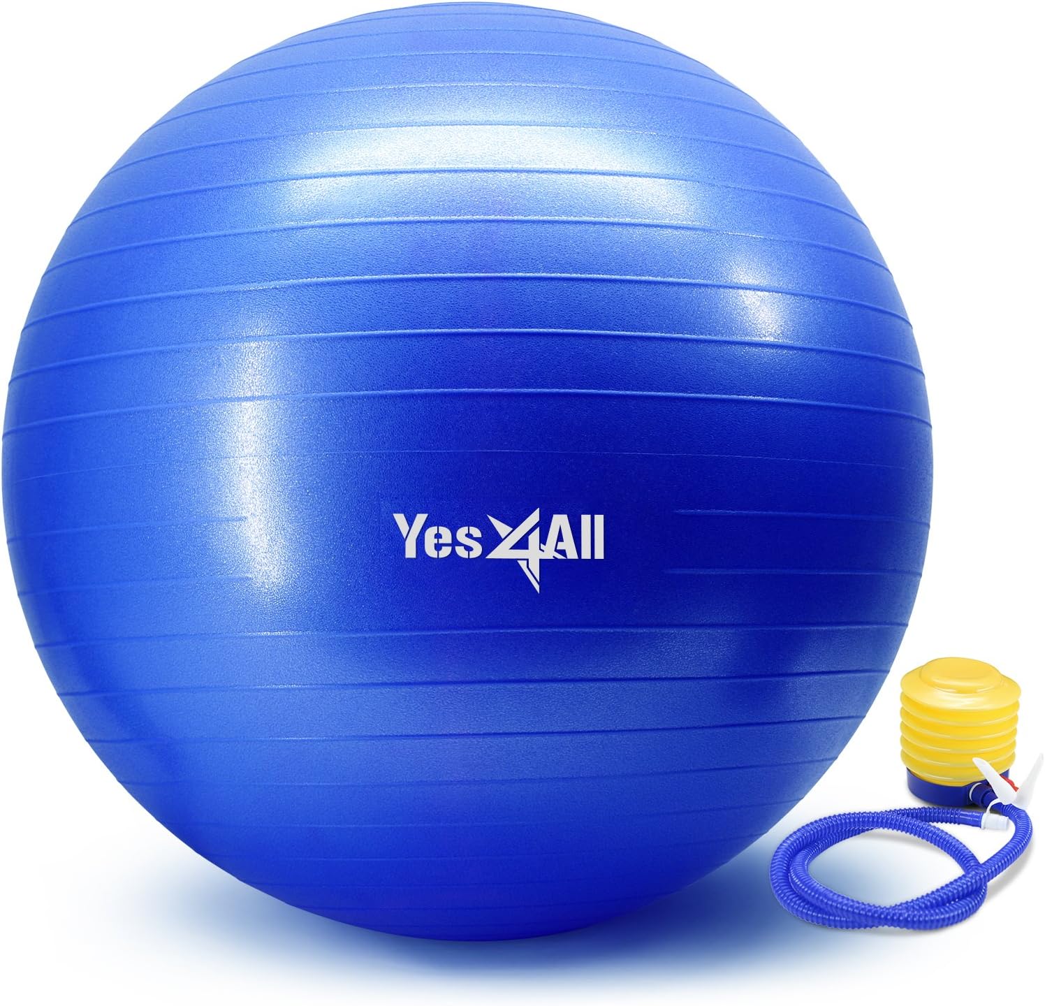 Yes4All Yoga Exercise Ball with Pump (Foot) Anti Burst