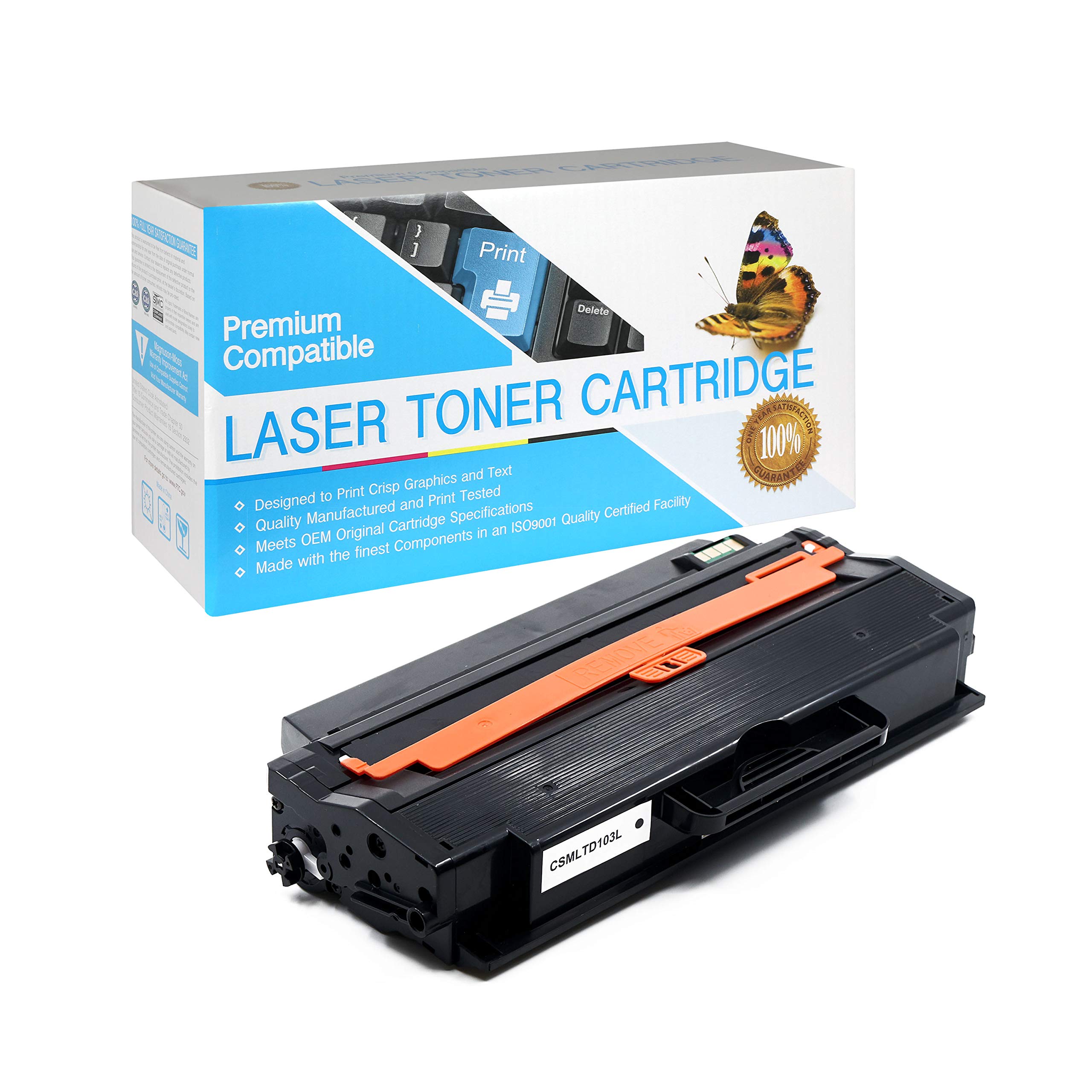 SuppliesOutlet Compatible Toner Cartridge Replacement for Samsung MLT-D103L / MLTD103L / MLT-D103S / MLTD103S (High Yield Black,1 Pack)