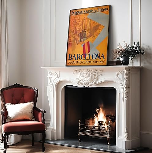 Miniatura 4 de Poster Master Póster de Barcelona España  Arte de pared vintage de viaje  Póster de turismo  Póster de arte de pared sin marco de 8 x 10 pulgadas