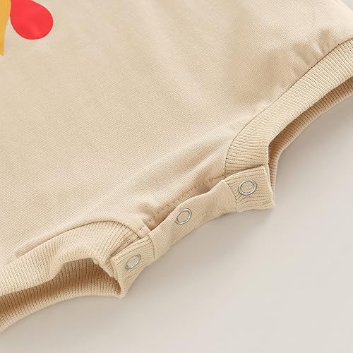 Miniatura 5 de My First Thanksgiving - Conjunto de sudadera de manga larga con cuello redondo para bebé, niña y niño, mameluco de gran