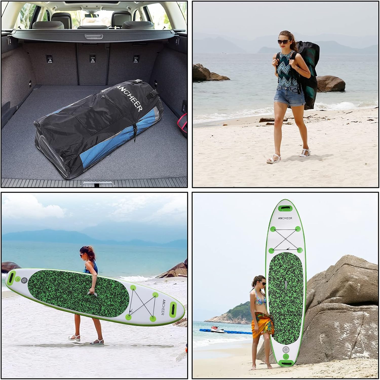 Kayak Inflatable Swim Pool Float Luxury Water Lounge, X-Large, Professional Series Inflatable Fishing Kayak for Fishing, Yoga,