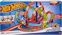 Hot Wheels Epic Crash Dash Track Set: Motorized Booster, 5 Crash Zones, 2 Loops, 1:64 Car Included - Amazon Exclusive