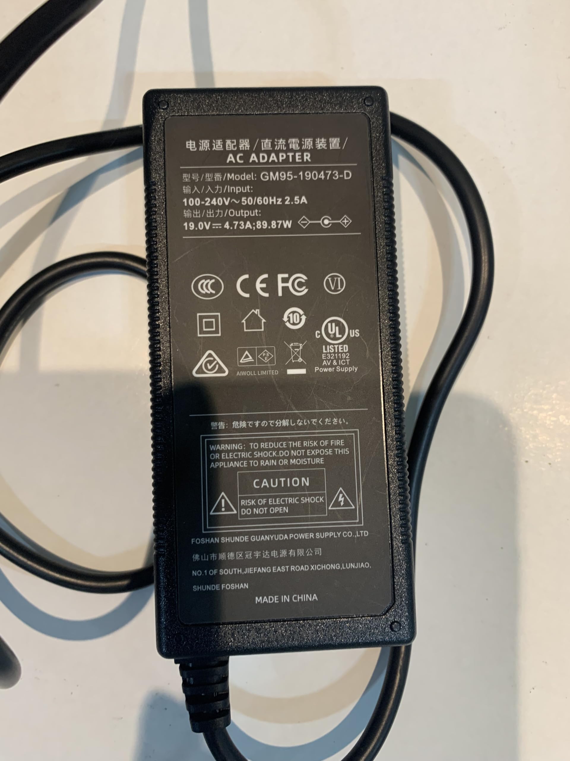 Amazon.co.jp: Evopow ポータブル電源 ACアダプター 19V 4.73A DC5525
