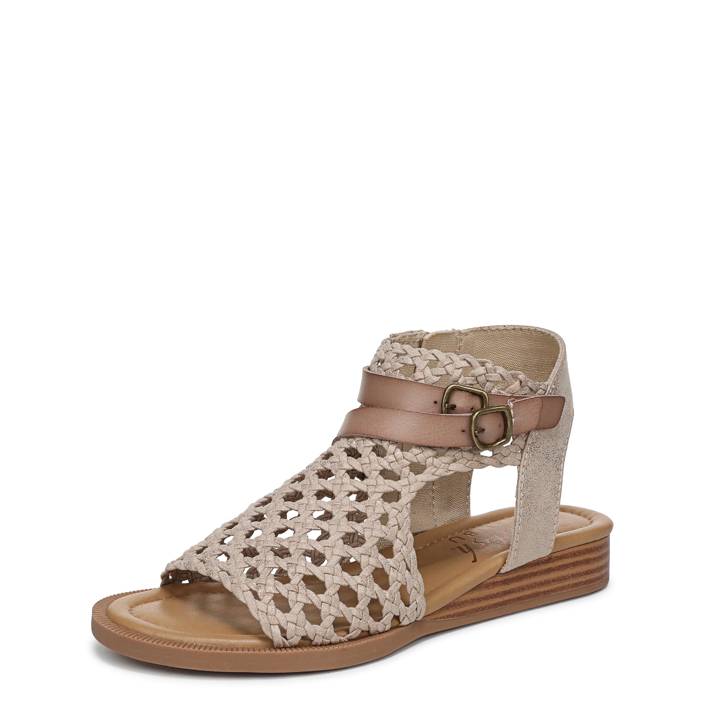 Blowfish Malibu Womens Anuella Cut Out Sandal, Gold, UK 7