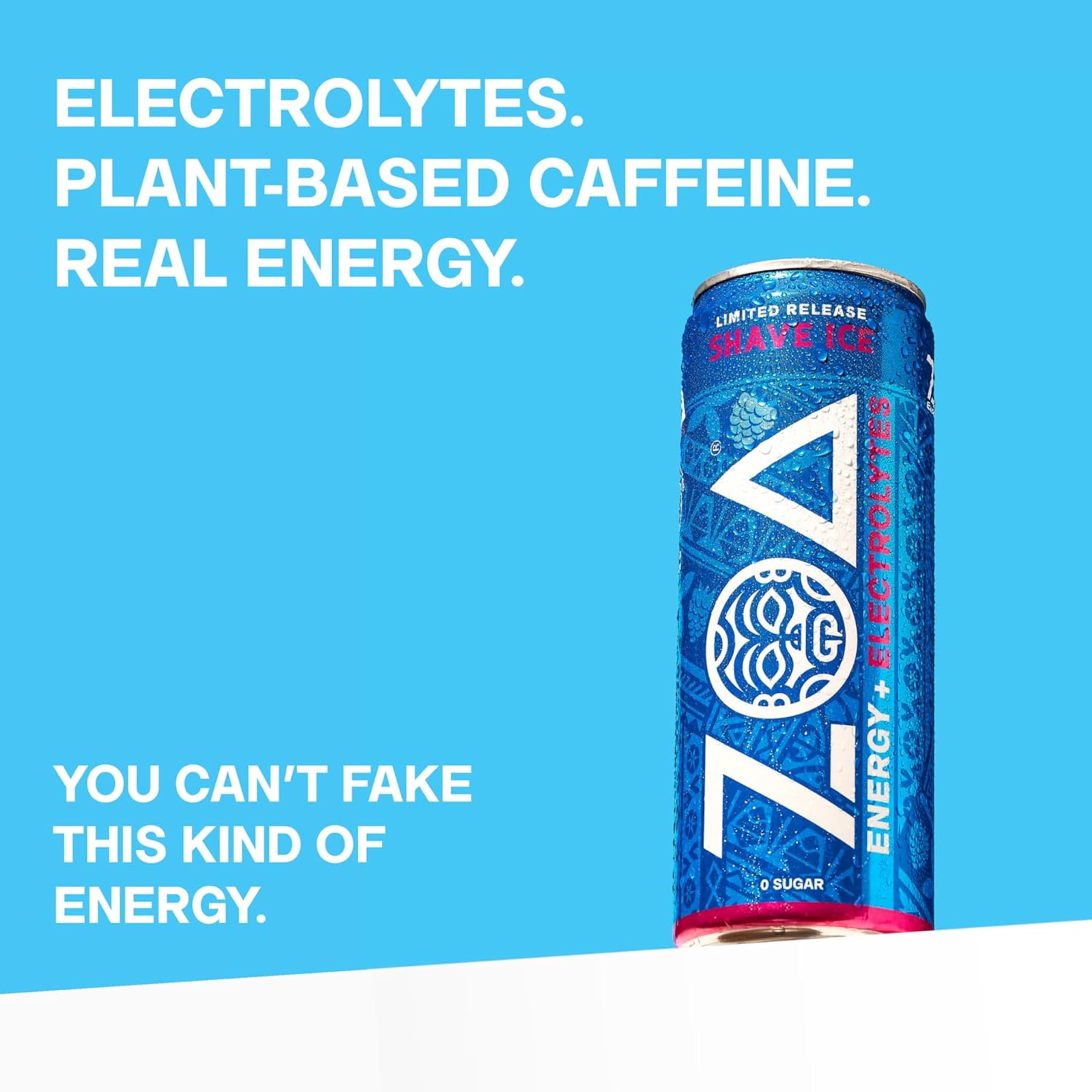 Amazon.com : ZOA Sugar Free Energy Drink with Electrolytes, Blue