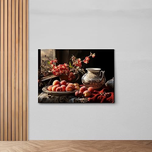 Miniatura 6 de Apples And A Terracotta Kettle, Country Kitchen Print, Apple Still Life, Vintage Apple Print, Apple Still Life Print, Country Kitchen Art, Canvas,