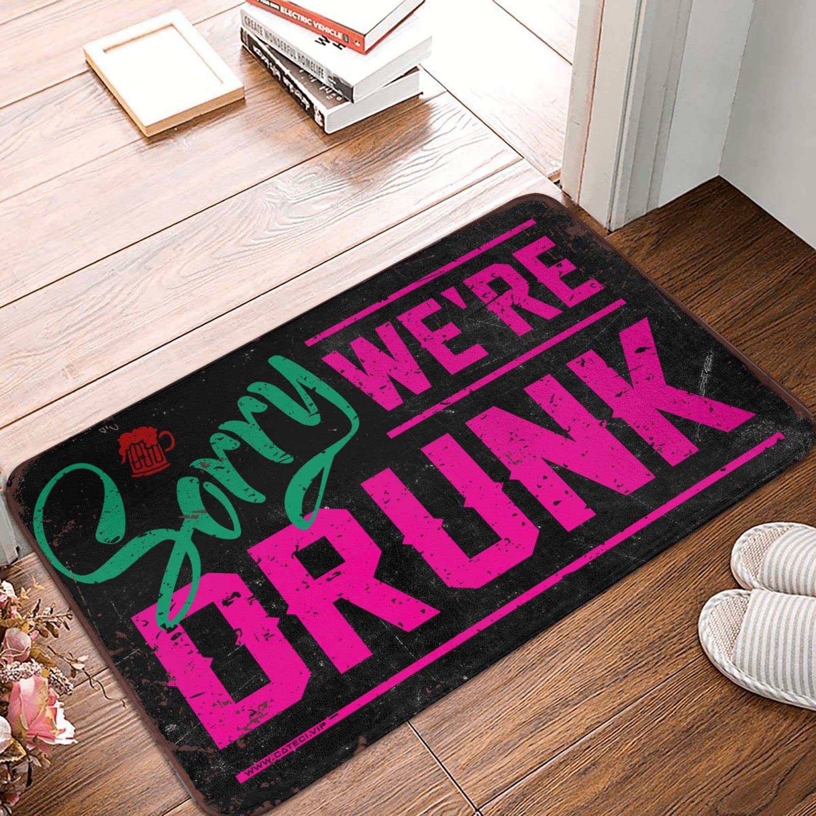 Tapis de porte d'entrée Sorry We're Drunk pour partager un sourire avec vos proches