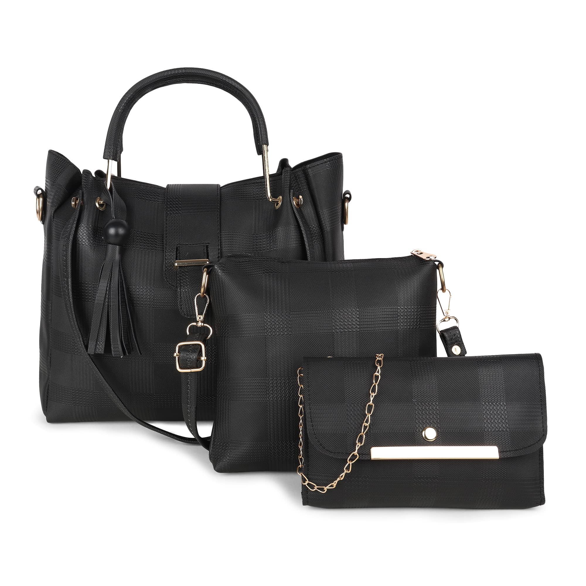 DANIEL CLARK Handbags For Women Combo (Set Of 3), Black (B09RB4NYP3) Amazon Price History, Amazon Price Tracker