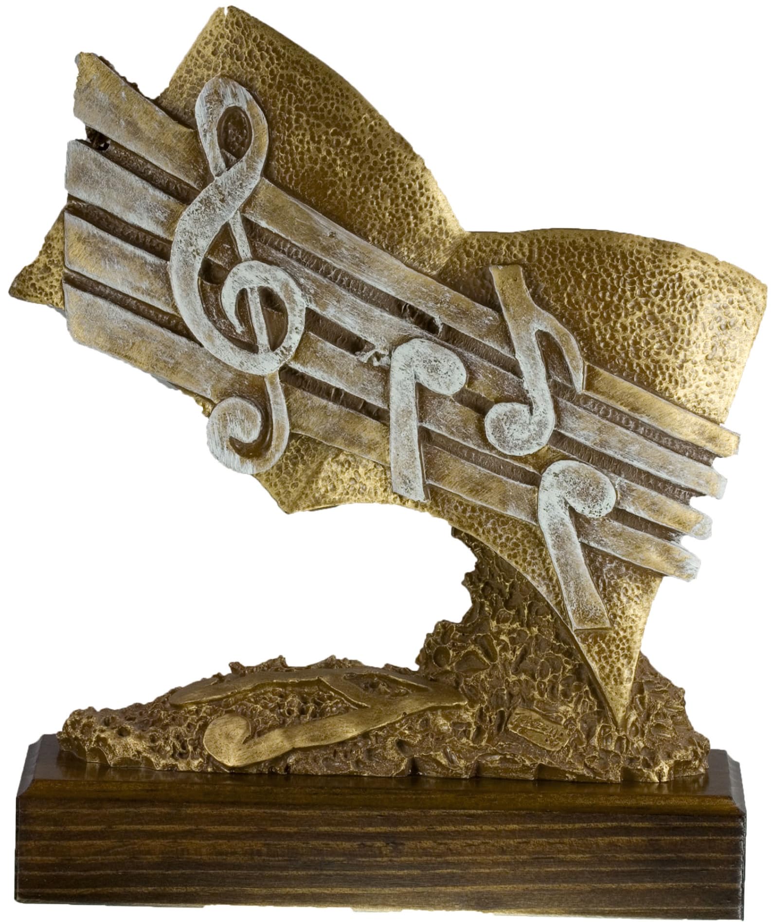 Premio Música GRABADO Trofeo Figura Partitura Musical de 21cm de altura