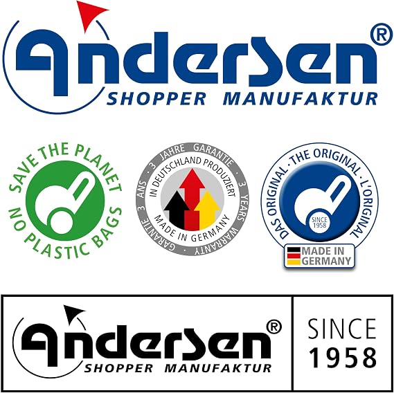 ANDERSEN Elik Replacement Bag Brown 38 L for Shopping Trolley