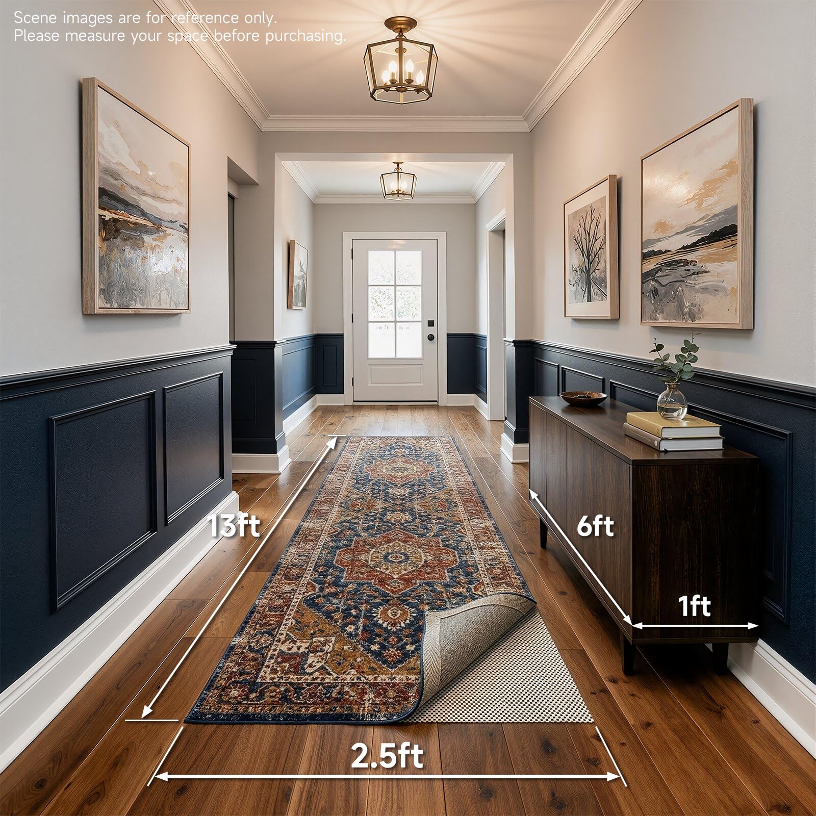 Amazon.com: Veken Runner Rug Pad Gripper for Hardwood Floors, Non