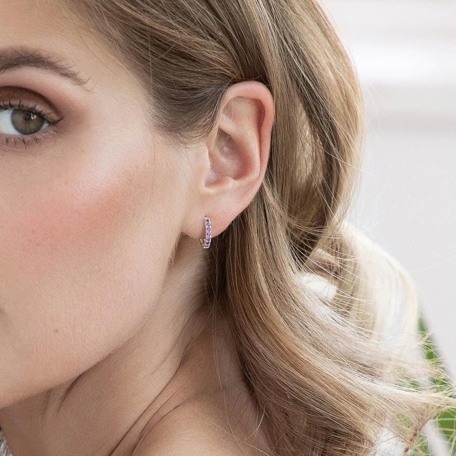 SWEETV 925 Sterling Silver Huggie Hoop Earrings for Women Girls-Tiny Small Cartilage Hoop Earring - Image 2