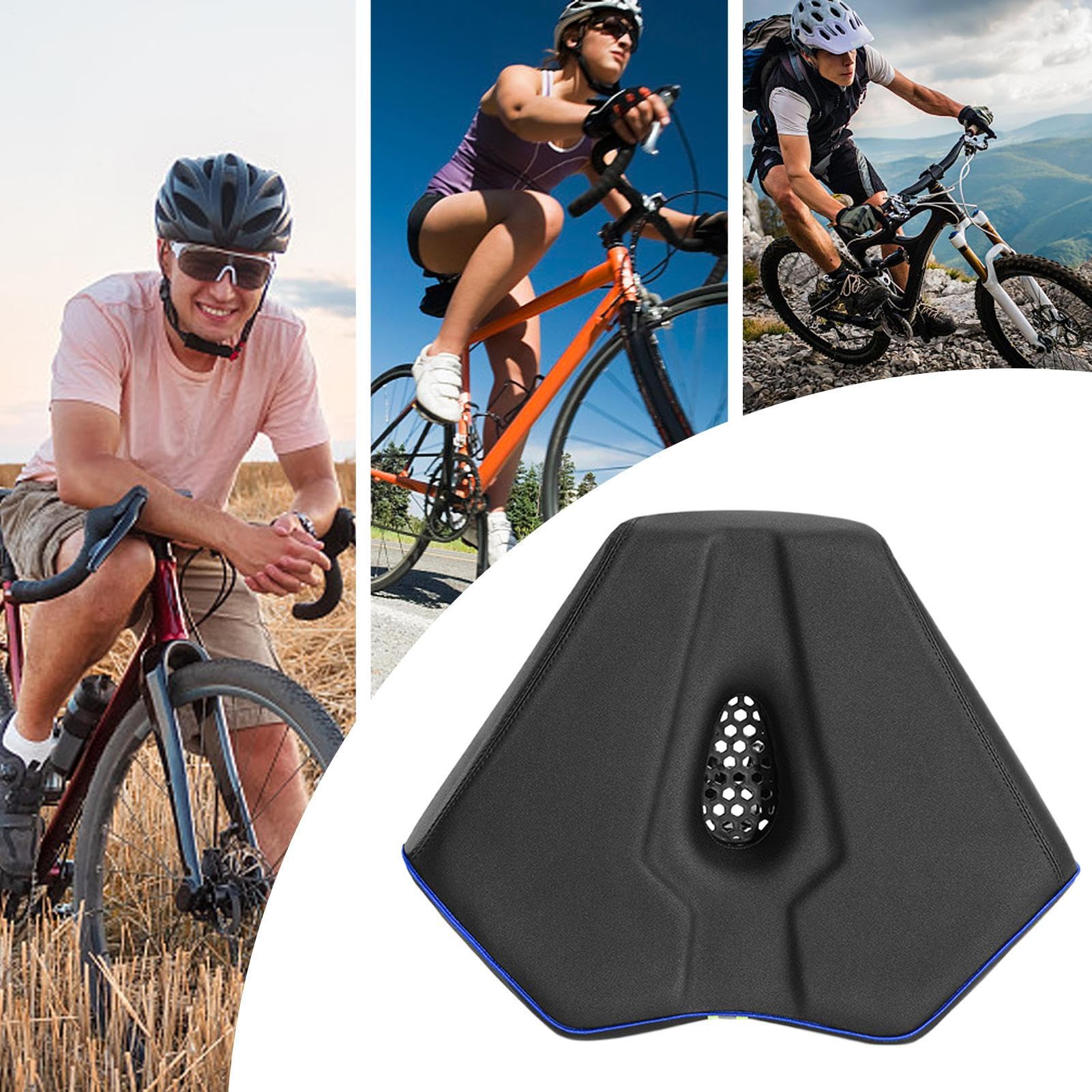Asiento de bicicleta de carretera | Asiento de bicicleta transpirable y cómodo para mujer - Accesorios de ciclismo gruesos ergonómicos para montar al aire libre, viajes, viajes de excursión
