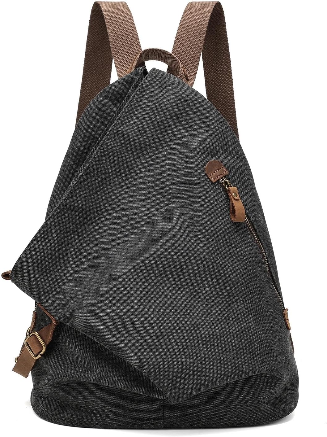 KouLi Buir Canvas Vintage Backpack – Large Casual Daypack Outdoor Travel Rucksack Hiking Backpacks for Men Women