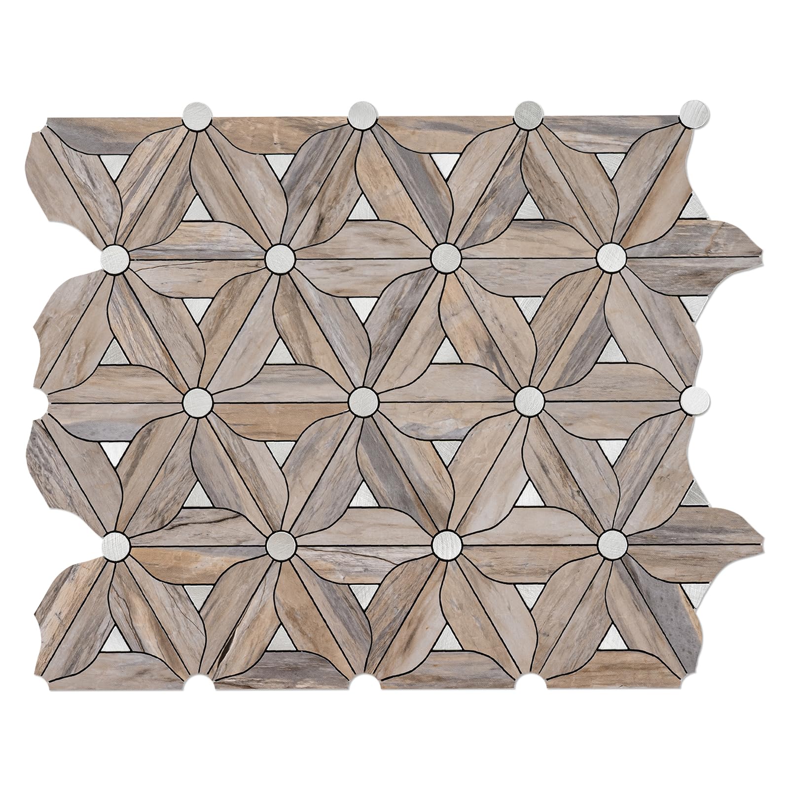 Bainley Peel and Stick Backsplash Tile, 10 Sheets Waterproof PVC Wall Tiles for Kitchen Bathroom, Thick Self Adhesive Stick on Backsplash, Covers 9.67