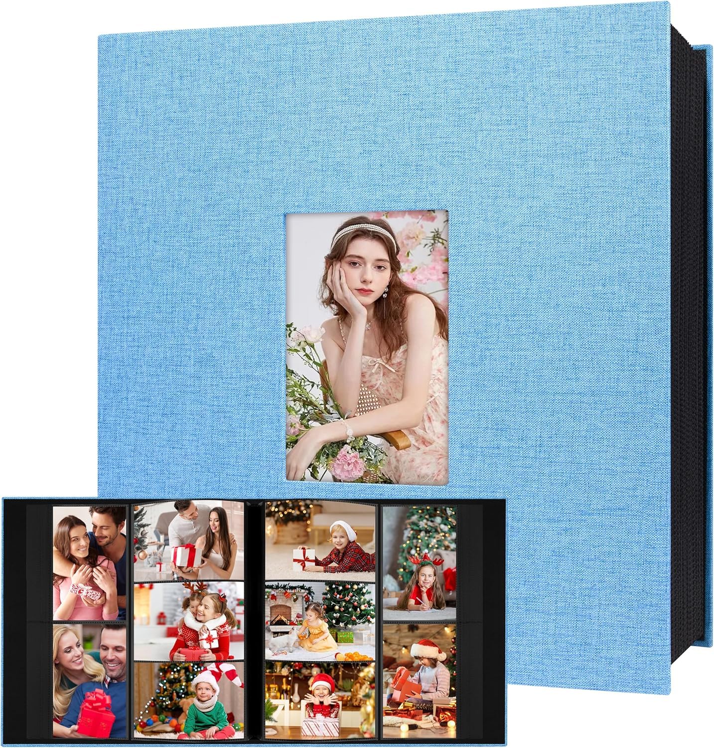 Album photo 10x15 cm grand format Aevdor en tissu pour raconter vos voyages en famille
