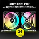 Corsair iCUE LINK QX120 RGB 120mm Magnetic Dome RGB Fans - Triple Fan Starter Kit with iCUE LINK System Hub - Black - 5