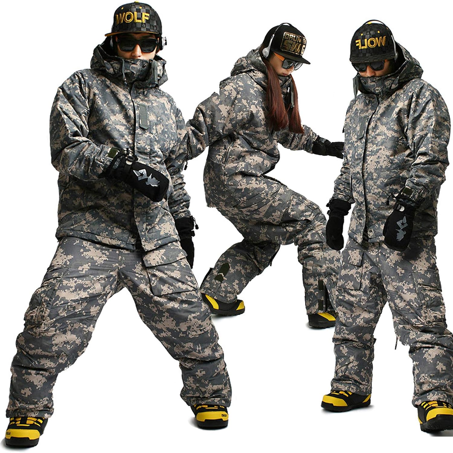 Ski Snowboard Wear Suit Parka Jacket+Pants Trousers Set Collection