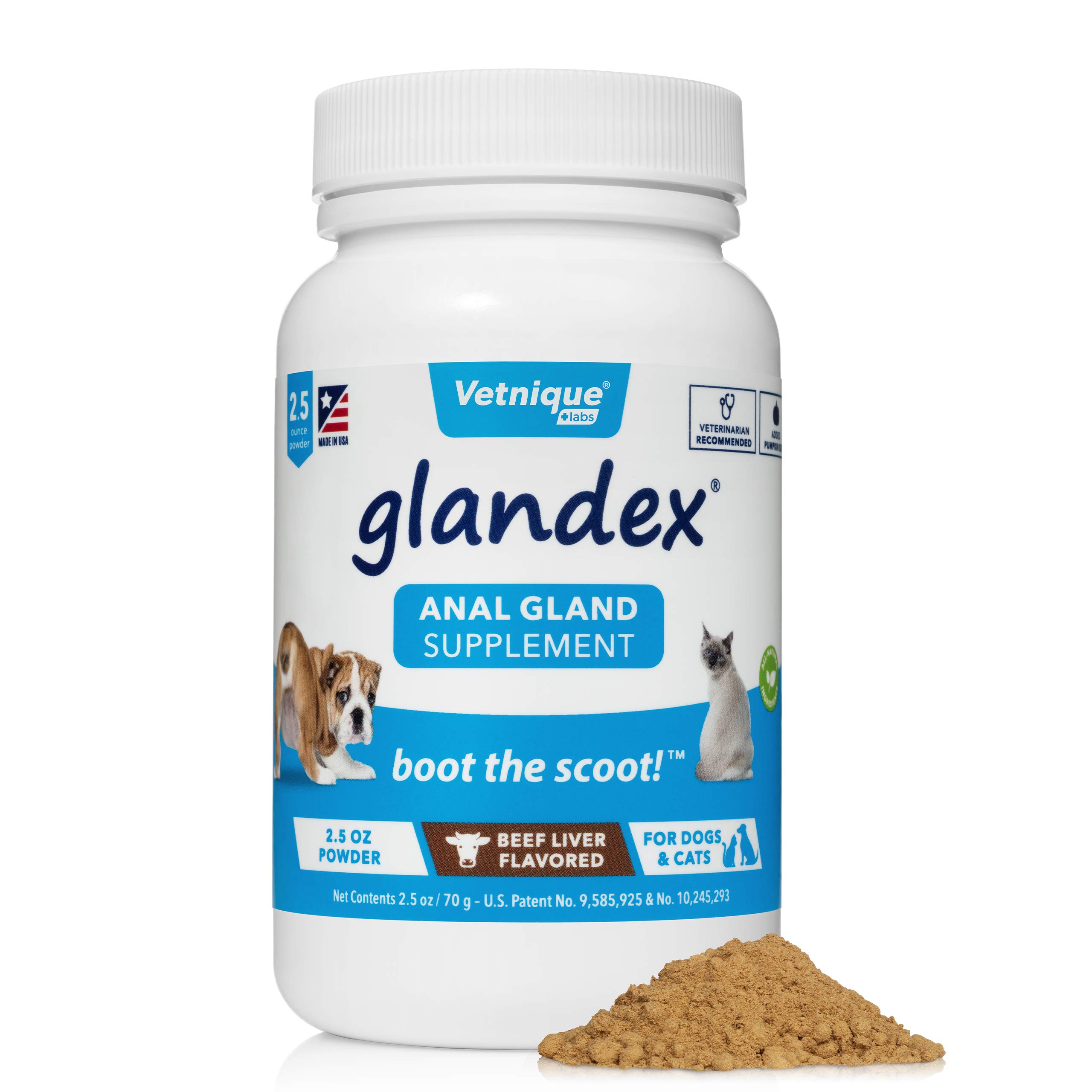 Glandex Dog Fiber Supplement Powder for Anal Glands with Pumpkin