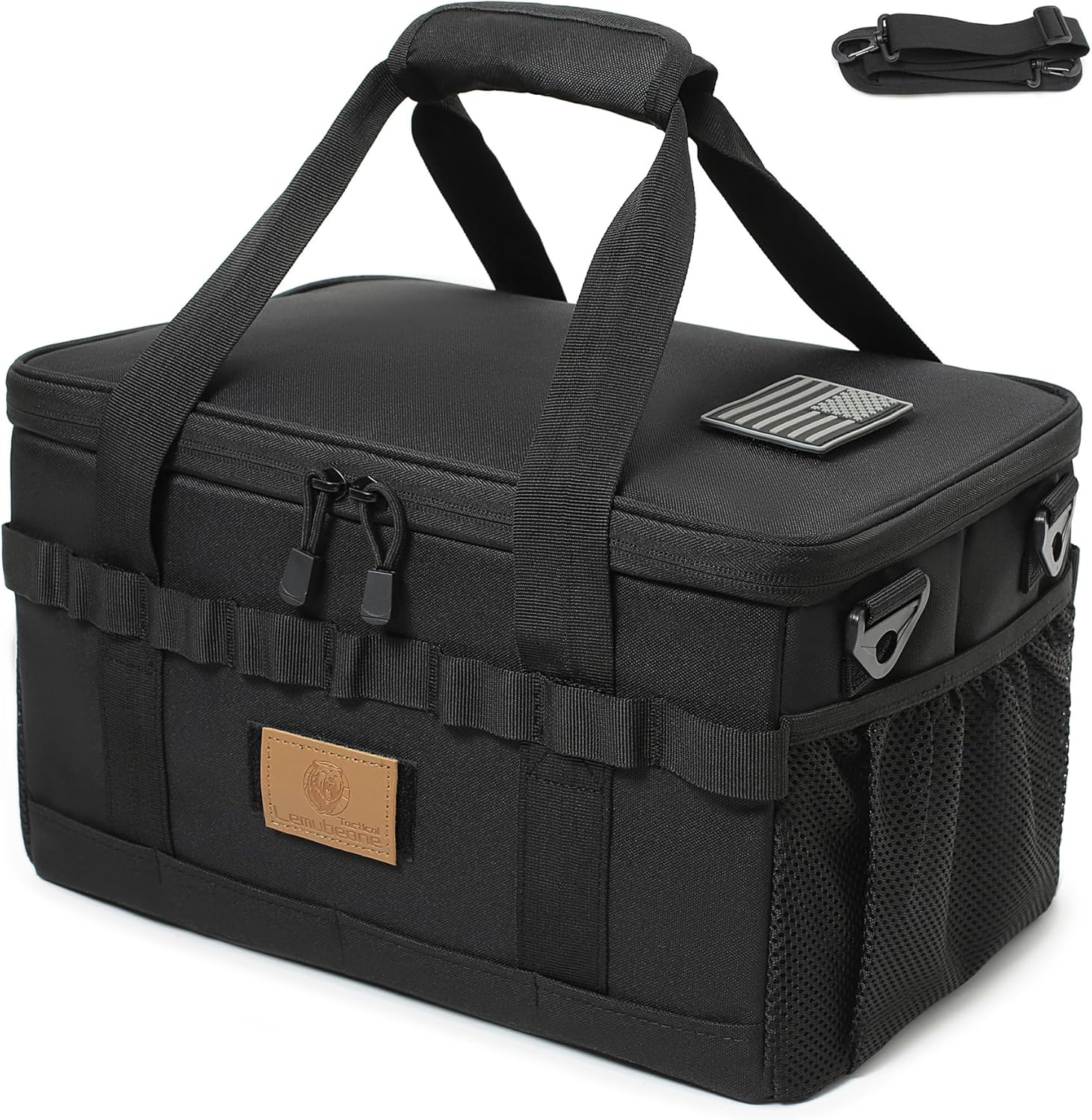 Tactical Camping Storage Bag 18L Tactical Utility Tote Bag Camping Cookware Organizer Trunk Organizer (Black) Tactical Camping Storage Bag 18L Tactical Utility Tote Bag Camping Cookware Organizer Trunk Organizer (Black)