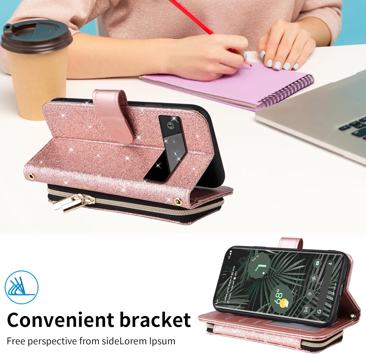 ウォレットケース Google Pixel 6 Pro用 リストストラップ クロスボディ ショルダー ストラップ フラワー レザー Google  Pixel 6 Pro 財布型カバー クロスボディショルダーストラップとスタンド付き レザークレジットカードホルダー 携帯電話アクセサリー  携帯電話カバー ... ウォレットケース Google Pixel 6 Pro用 リストストラップ クロスボディ ショルダーストラップ PUレザースタンド