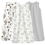 TotAha Boho Lion Sleep Sack 3-6 months 3 Pack, Buttery Soft, Safe Wearable Blanket Baby Sleeping Bag with 2-way Zipper, 0.5 TOG