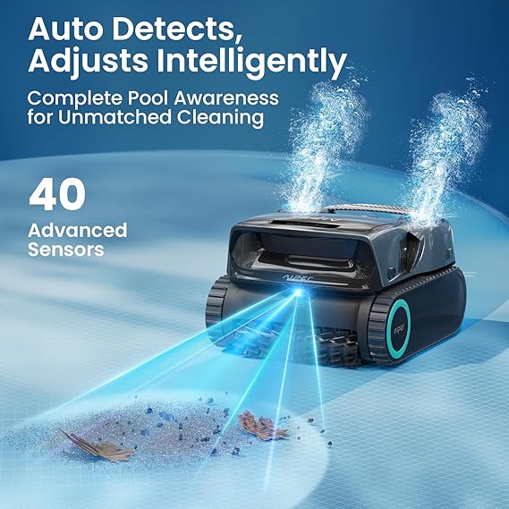 Aiper Scuba X1 Pro Max All-in-One Pool Cleaning Robot & Skimmer with Caddy, 8,500 GPH Suction Pool Vacuum, Ultra-fine Filtration, Smart Surface Parking, for All Inground Pools, Grey