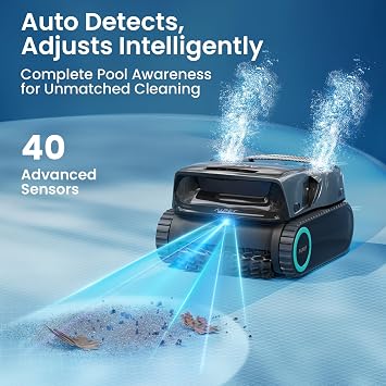 Aiper Scuba X1 Pro Max All-in-One Pool Cleaning Robot & Skimmer with Caddy, 8,500 GPH Suction Pool Vacuum, Ultra-fine Filtration, Smart Surface Parking, for All Inground Pools, Grey