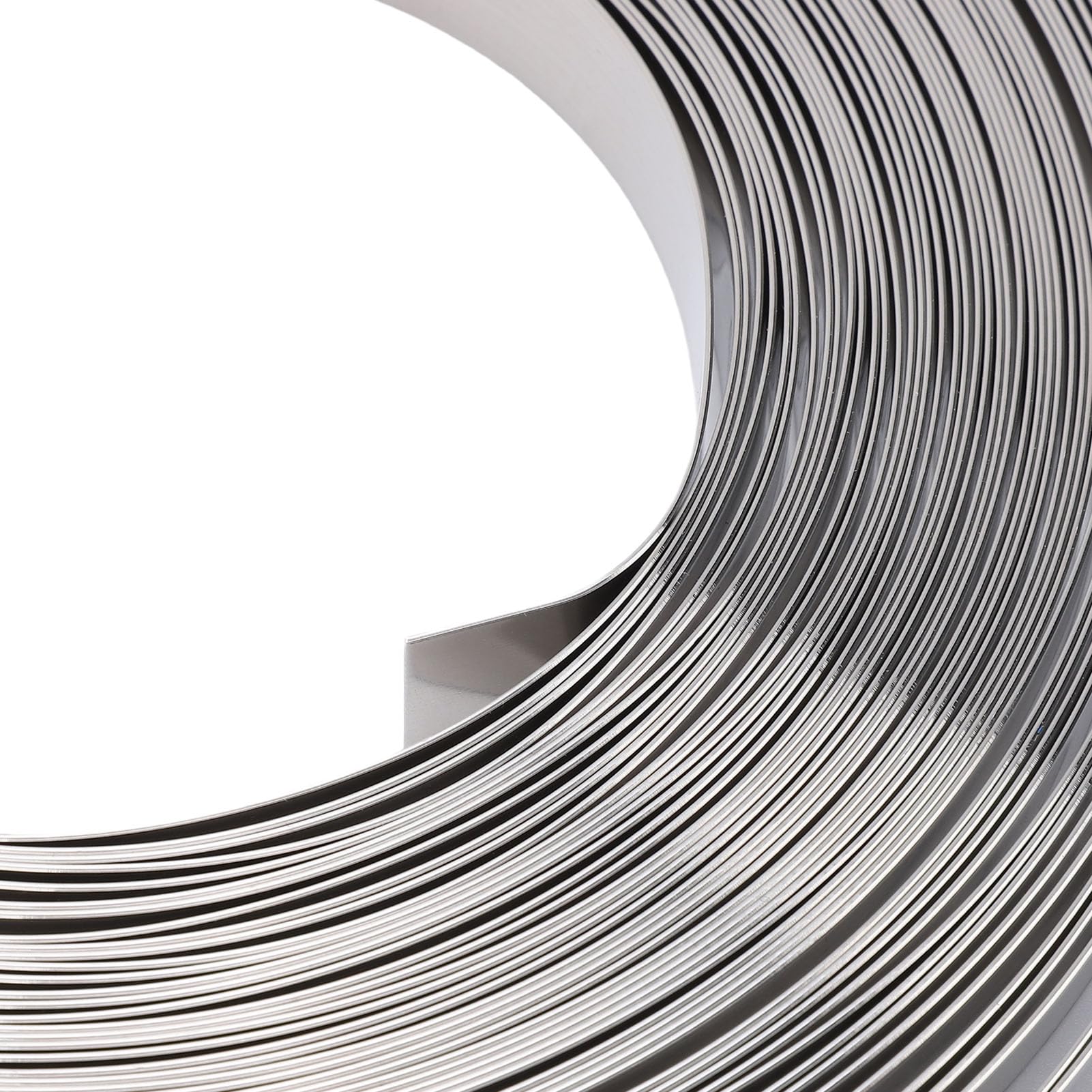 FILFEEL Edelstahl-Umreifungsband 100 Fuß × 3/4 Zoll × 0,03 Zoll – Robuste Metallbandrolle der Güteklasse 304 für Industrieverpackungen, Rohrbündelung und – 1700 Pfund Bruchfestigkeit