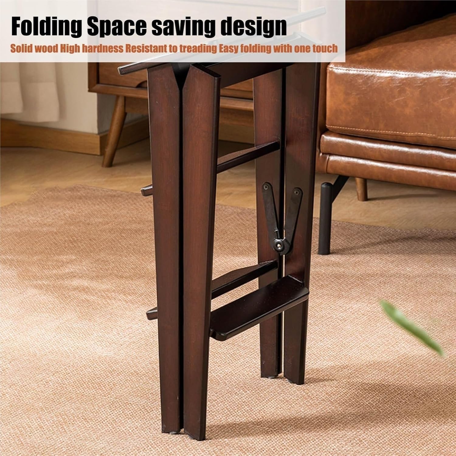 attic ladders 3 Tier Folding Step Stool Ladder - Non-Slip Feet, Compact Design for Home, Garden, Office, Sturdy and Lightweight