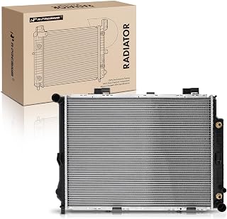 A-Premium Engine Coolant Radiator with Transmission Oil Cooler Compatible with Mercedes-Benz C208 E320 1998-2002 V6 3.2L, Automatic Transmission, Replace# 2105007103