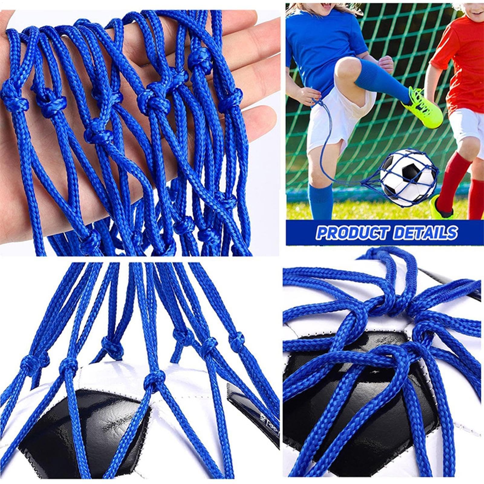 Bolsa de Red para Balones de Fútbol, Almacenamiento de Voleibol, Soporte Portátil