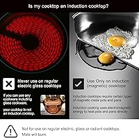 Vista 2 de Lazy K Alfombrilla para Placa de Inducción - Protector de Rayones de Fibra de Vidrio de Silicona - para Estufa Magnética - Almohadillas
