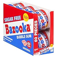 Vista 7 de Bazooka Sugar Free Easter Bubble Gum - 60 Count To Go Cup (Pack Of 6) For Easter Basket Stuffers - Pink Chewing Gum Easter Candy In Original