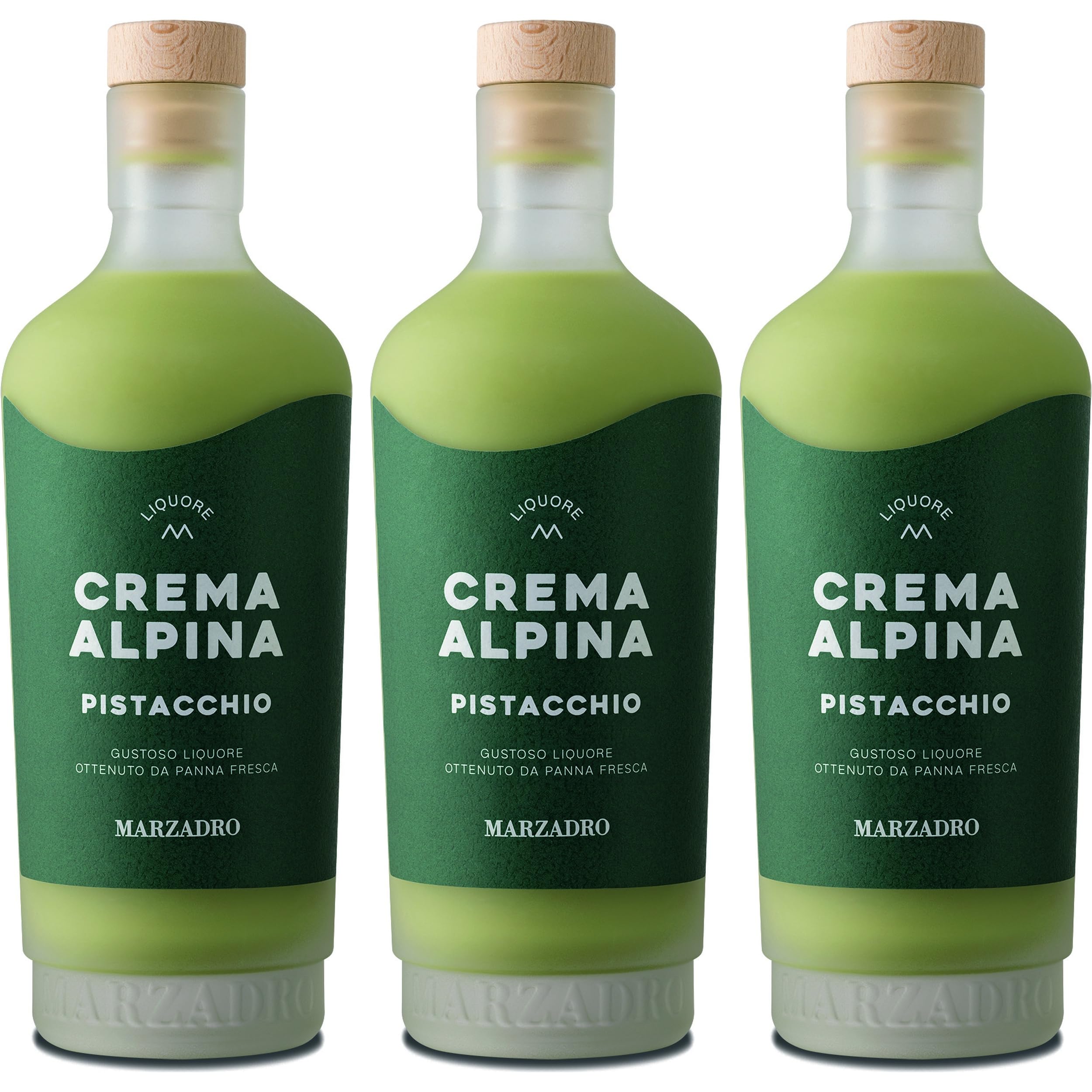 Distilleria Marzadro Crema Pistacchio Likör süss Italien inkl. FeinWert E-Book (3 x 0.2 l)