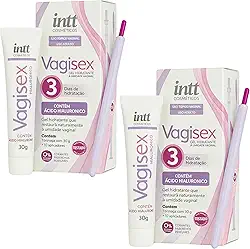 Kit com 2 Vagisex Gel Hidratante Intravaginal 30G com 10 Aplicadores Restaure e Revitalize Sua Intimidade intt