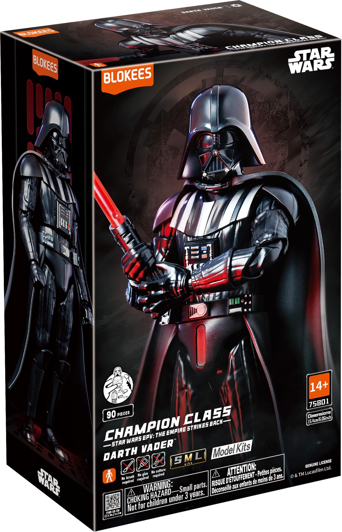 Blokees Action Figure Star Wars Darth Vader Empire Strikes