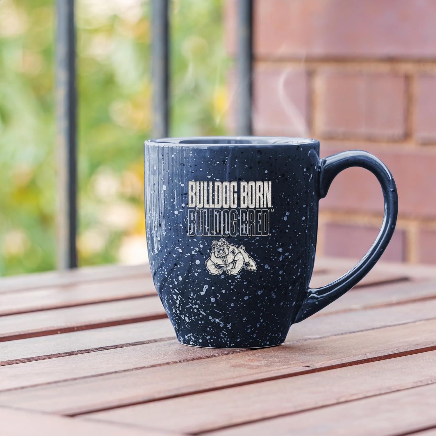 Rico Industries NCAA Team Slogans and Chants 16 oz Team Color Laser Engraved Speckled Ceramic Coffee Mug - Image 3