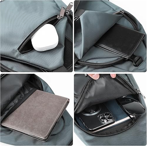 Miniatura 17 de AMJ Bolso bandolera para hombres y mujeres, mochila de hombro casual, mochila de pecho para senderismo y viajes