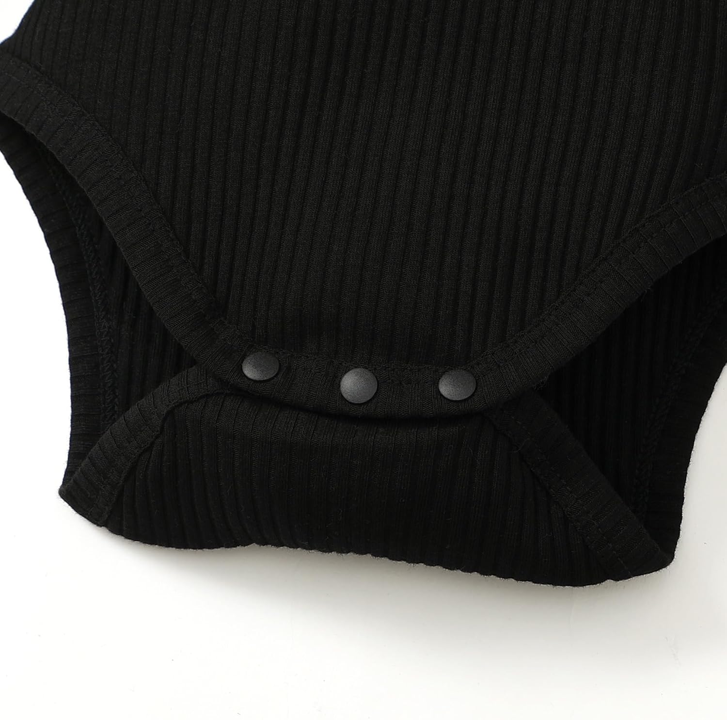 0-24M Infant Ribbed Romper Baby Girls Knit Ruffle Bodysuit Toddler Girl Solid Color Jumpsuit Holiday Shirt Tops - Image 6