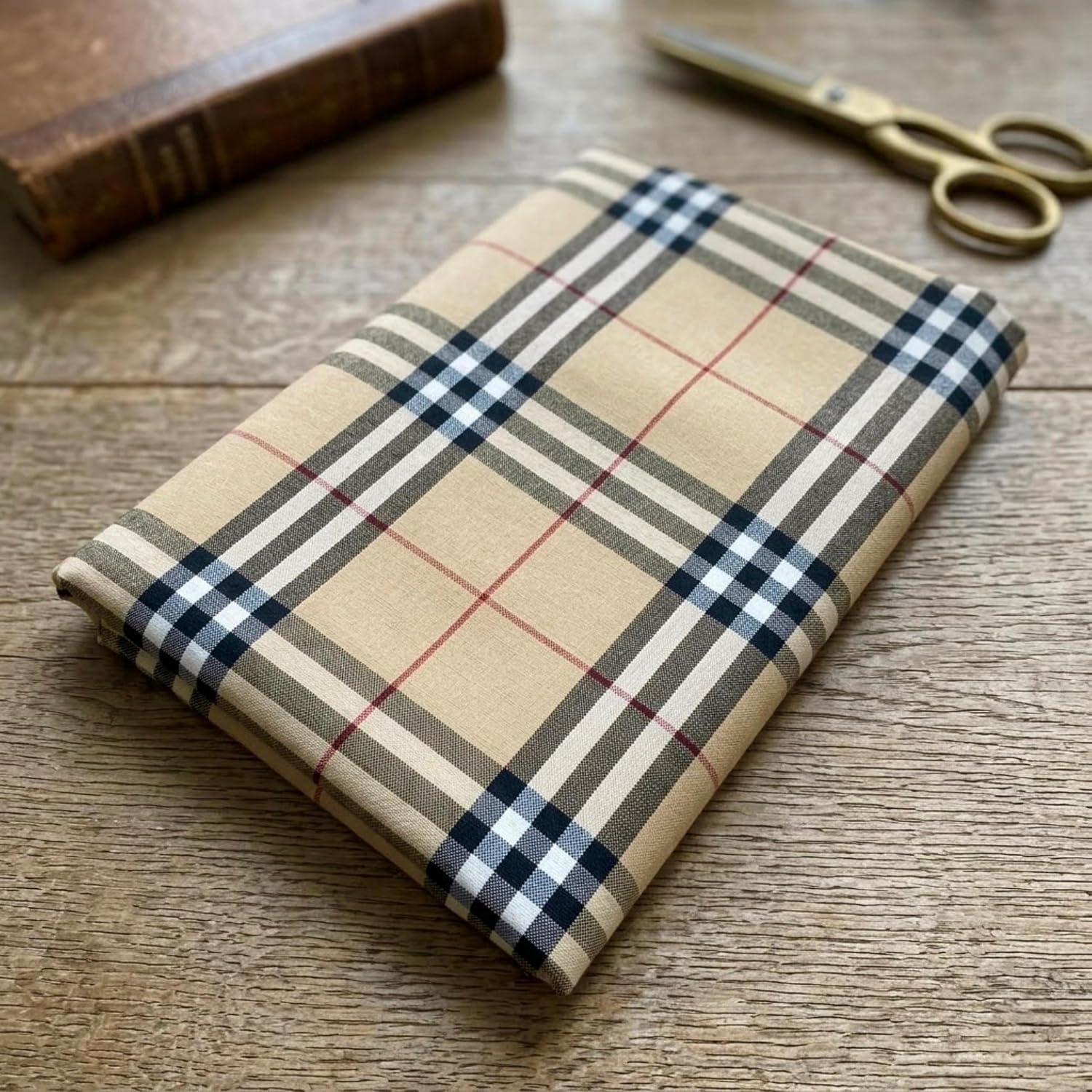 SSVT Cotton Blend Check Shirt Fabric, Multicolour, Unstitched, 1.6 Metre Length, 142 cm Width, Lightweight and Breathable-image-40