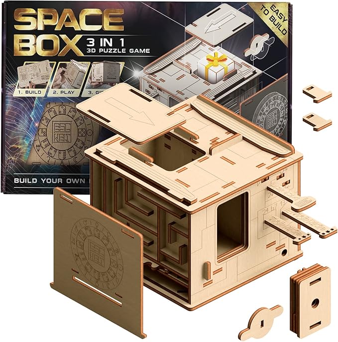 ESC WELT Space Box 3D Puzzle Game 3 in 1 Puzzle Box Model