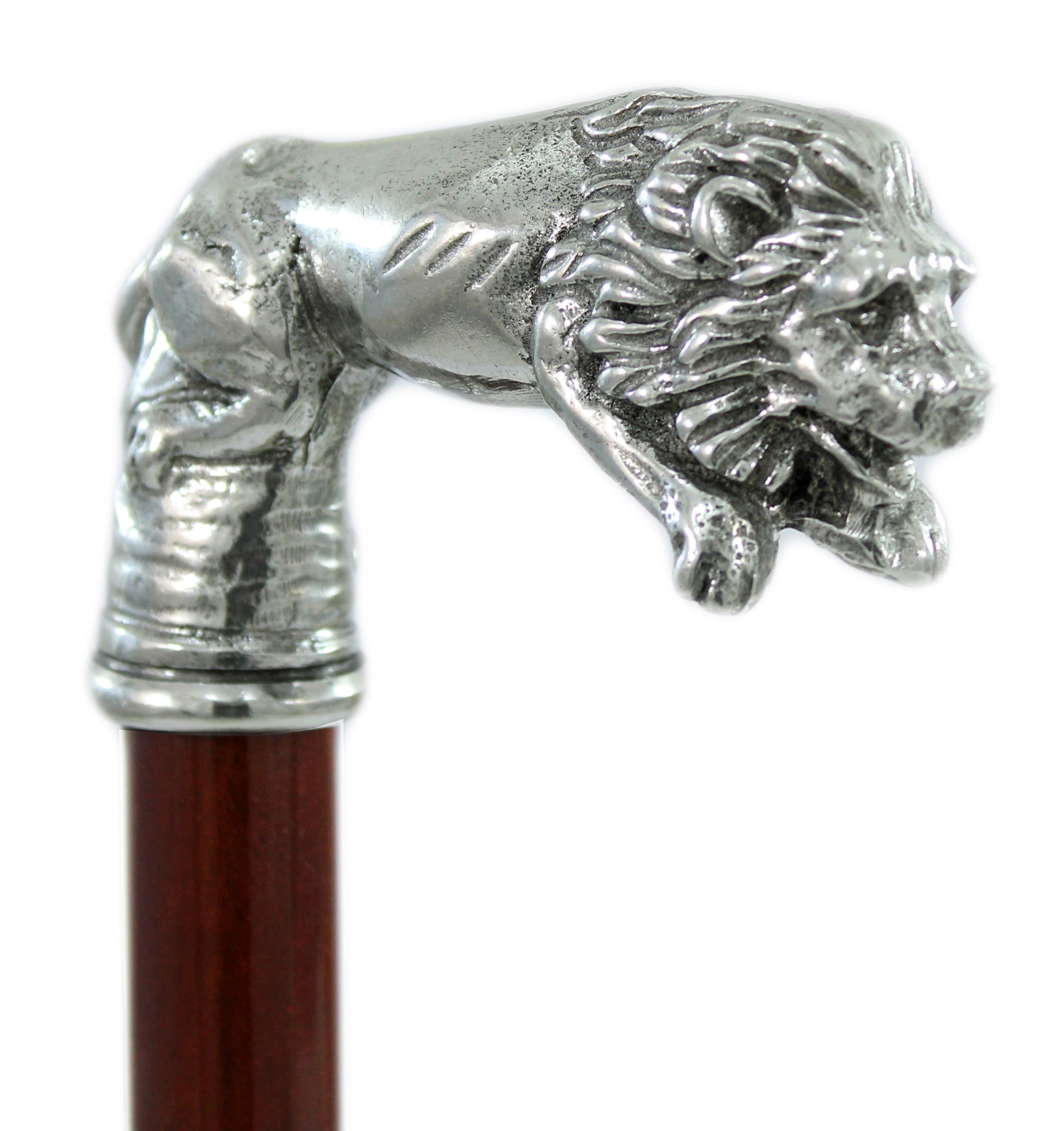 Bastones de Madera para Hombre y Mujer, león. Bastón Elegante y sólido