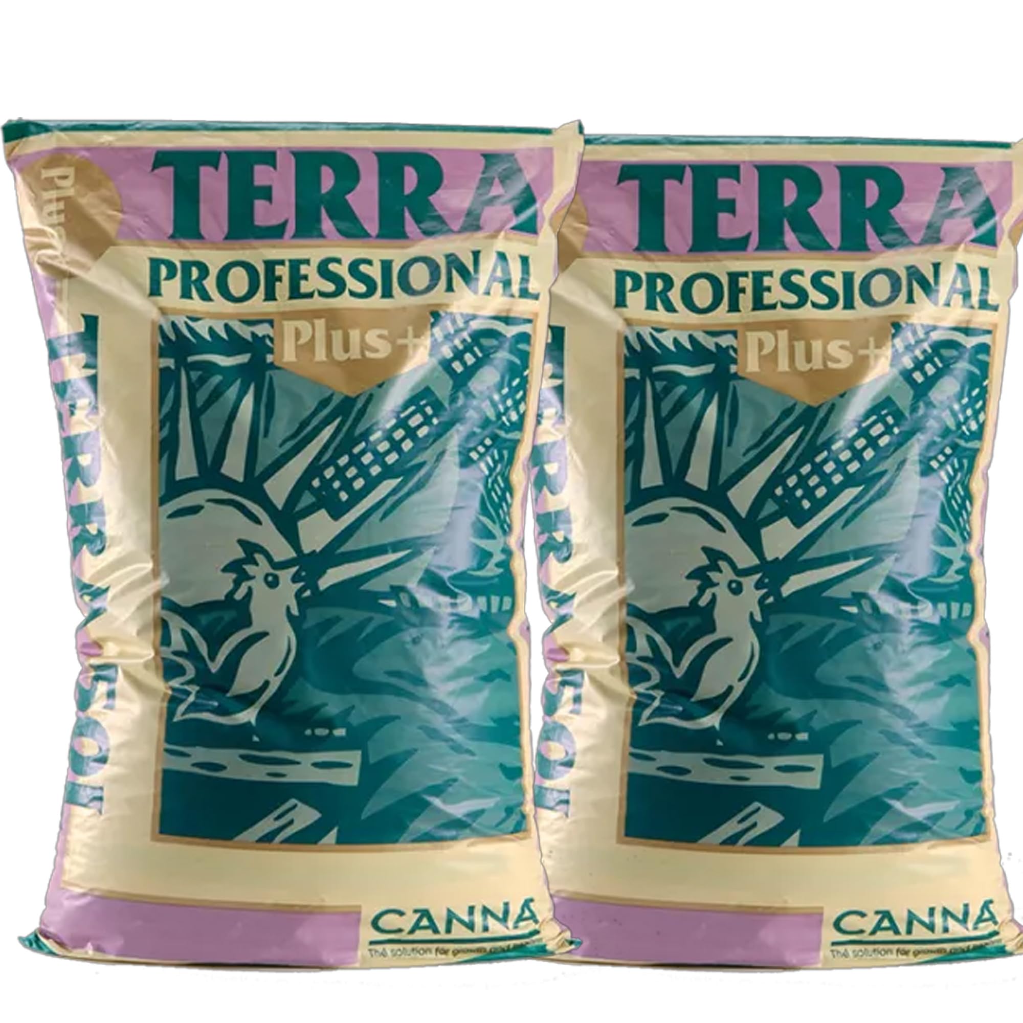 Canna Terra Professional Plus 50L doppelt, 2x50L Säcke gesamt 100L – Hochwertige Pflanzerde für optimale Pflanzenentwicklung – Ideal für Indoor- und Outdoor-Gärtner