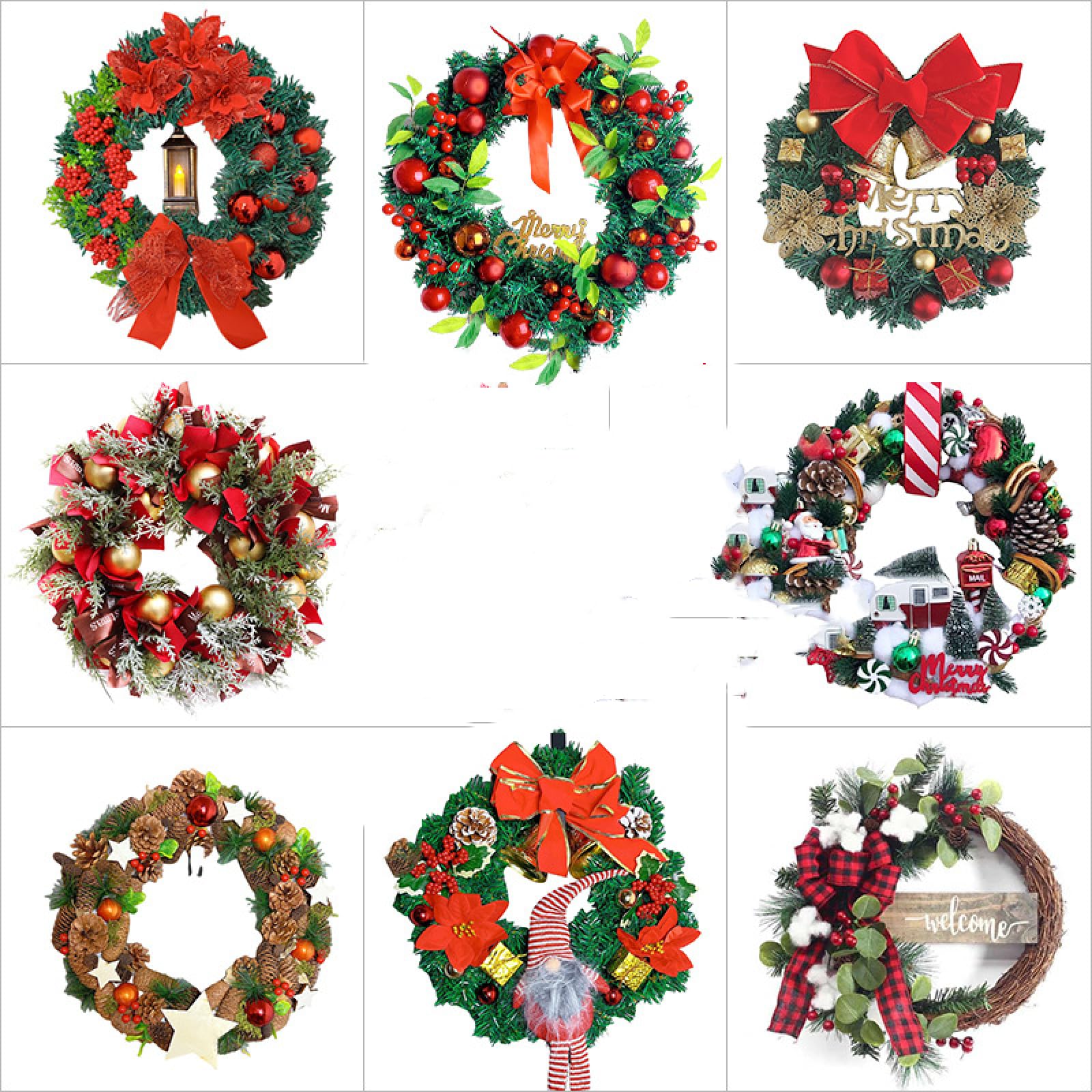 Amazon｜クリスマスリース クリスマス造花リング 新年シーン