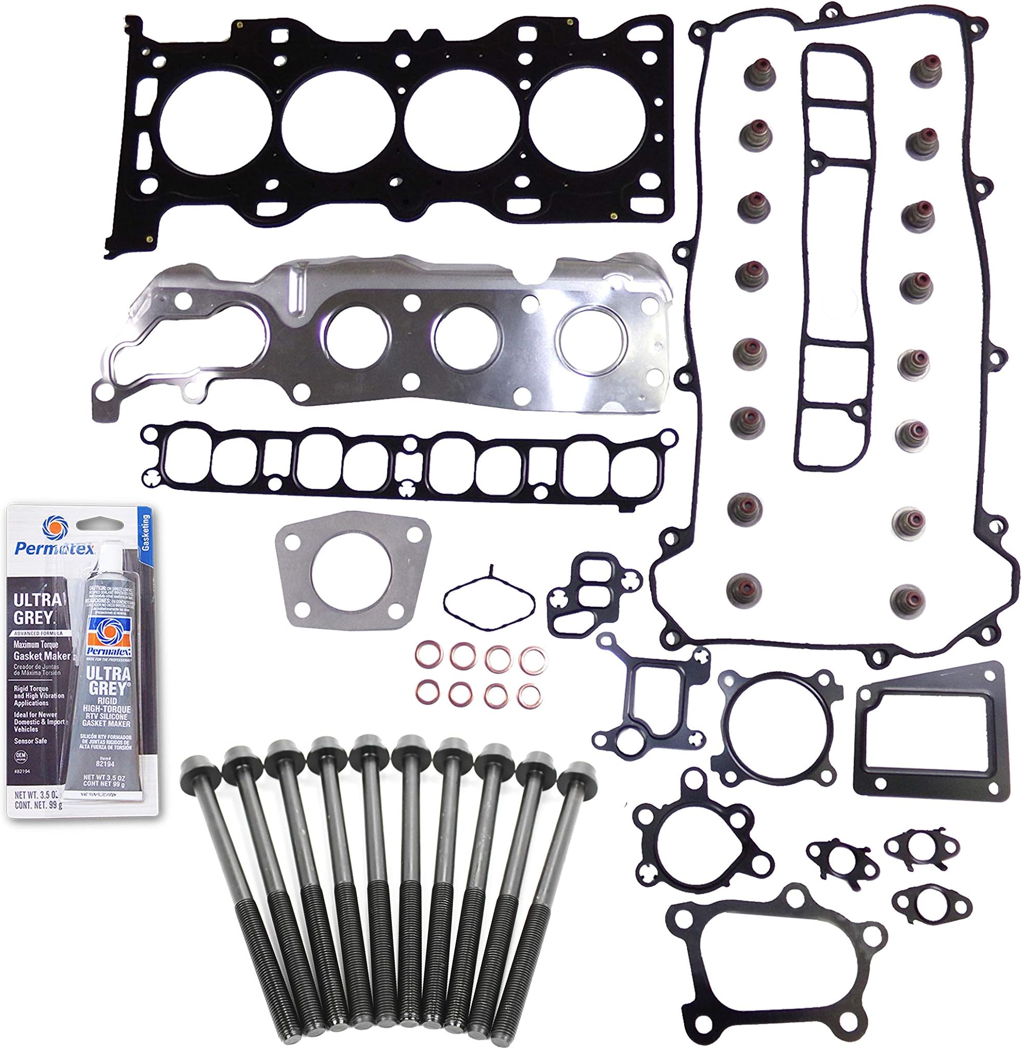 CPWK431 Head Gasket Set Bolt Kit Fits: 06-09 Mazda CX-7 Mazda 3 6 Turbo 2.3L DOHC 16v MZR