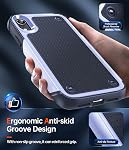 LeYi pour iPhone XR Décision : iPhone XR Dossier téléphonique avec paquet de 2 HD Protecteurs d'écran Dropproof Shockproof, résistant à l'usure PC Texturé Dos antidérapant Case pour iPhone XR, violet