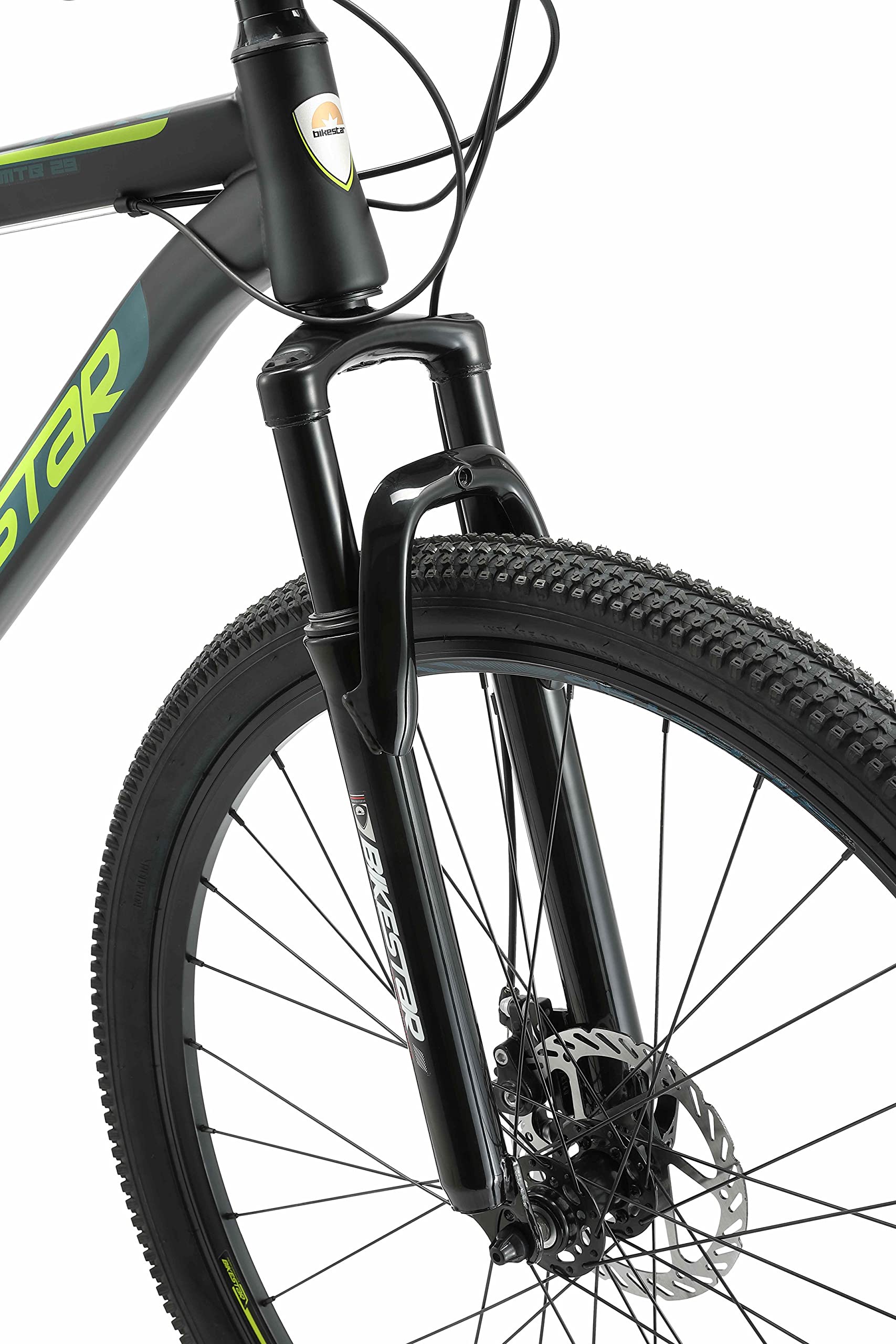 BIKESTAR Bicicleta de montaña Hardtail, 21 Marchas Shimano 26, 27.5, 29" Pulgadas | Mountainbike con Frenos de Disco Cuadro 15, 17, 19" MTB
