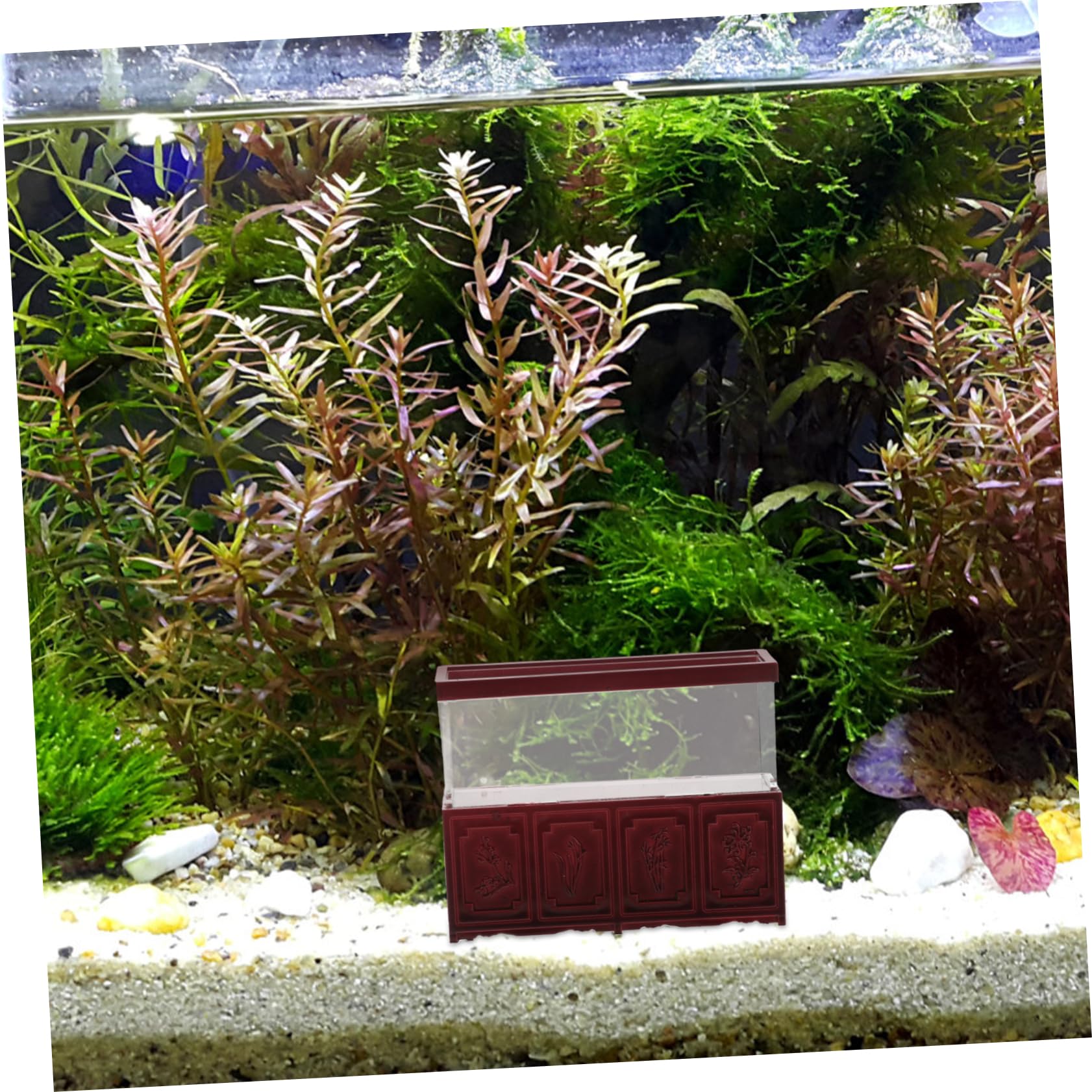 5pezzi Miniature Fish Tank Desk Ornament Decorazione Retro e Accessori Per Accogliente