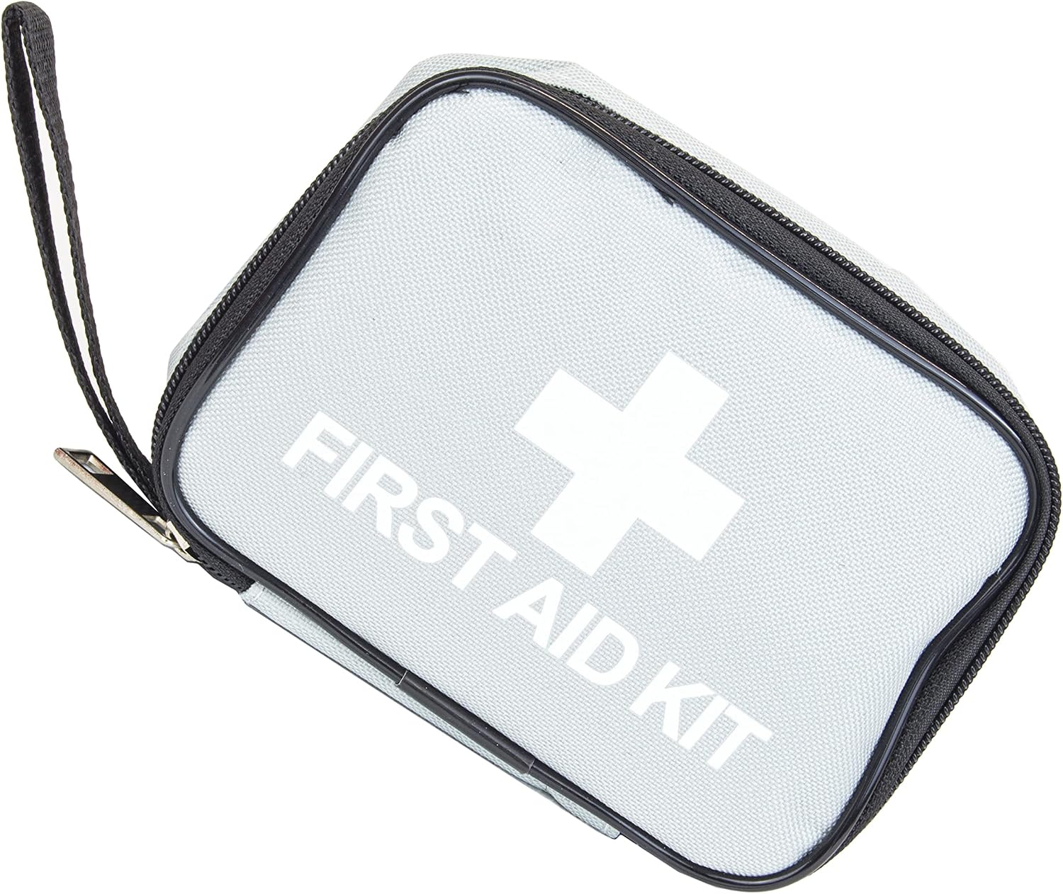 First Aid Kit, Grey, Compact First Aid Kit Bag, Bandages, Dressing Pads Plasters - Image 5
